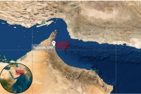 استهداف سفينة تجارية بمقذوف مجهول قبالة سواحل الفجيرة الإماراتية