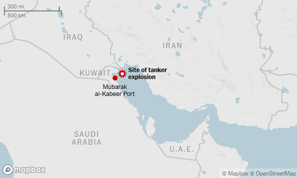 هيئة بريطانية: تسرب نفطي بالقرب من المياه الكويتية والعراقية 