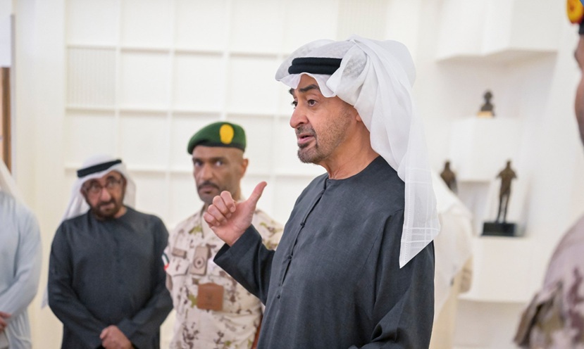رئيس دولة الامارات يزور مقر وزارة الدفاع... هل اقتربت المواجهة مع ايران؟