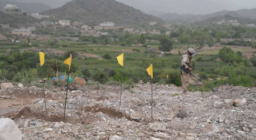 مسام السعودي ينزع 1263 مادة متفجرة في اليمن خلال أسبوع