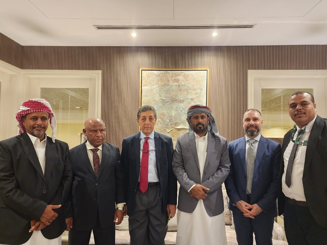 بن حبريش يبحث مع وفد أوروبي مستجدات الأوضاع وتحضيرات ”المؤتمر الجنوبي“