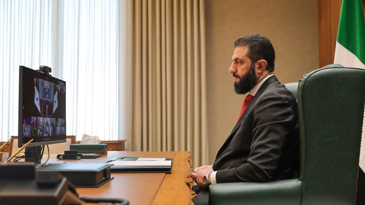 الرئيس السوري أحمد الشرع يشارك في اجتماع إقليمي لبحث خفض التصعيد مع تصاعد الحرب الأمريكية-الإيرانية