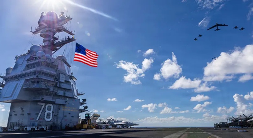 اندلاع حريق على متن حاملة الطائرات جيرالد فورد وإصابة اثنين من بحارتها في البحر الأحمر (رسمي)