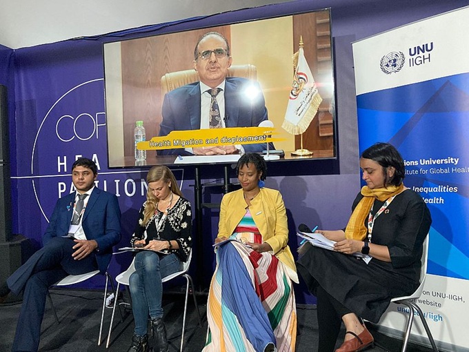 وزير الصحة اليمني يحذر من تأثير التغيرات المناخية على الصحة العامة ويدعو لدعم دولي عاجل