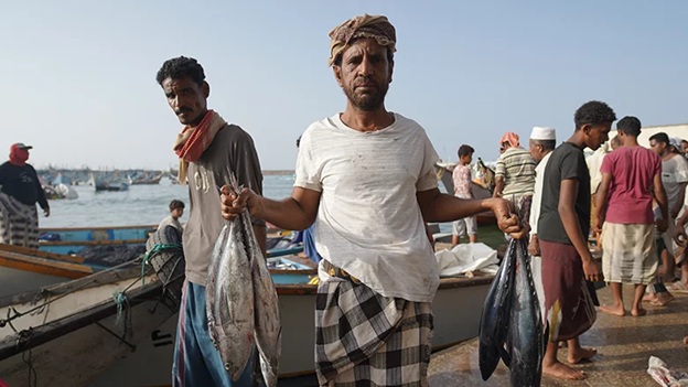 اليمن تبحث دعما فرنسيا لتعزيز مراقبة المصائد البحرية وتطوير موانئ الصيد في عدن