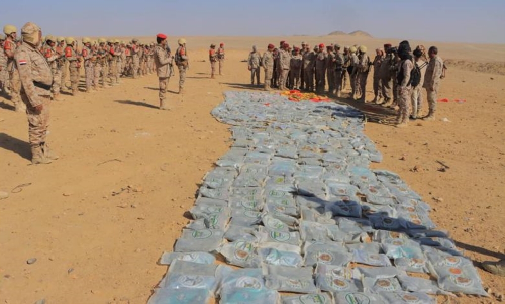 الجيش يضبط أكثر من طن من الحشيش المهرب شرق الجوف خلال حملة انتشار أمني
