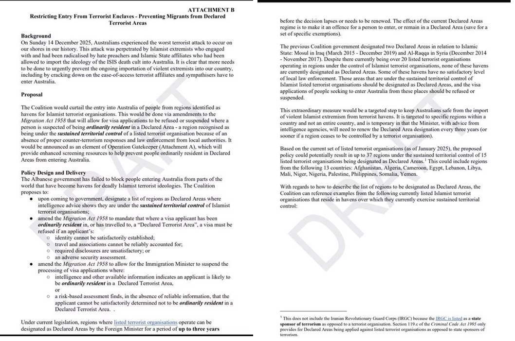 صحيفة ذا أدفرتايزر: خطة أسترالية مرتقبة لتقييد الهجرة من المناطق الخاضعة لسيطرة الحوثيين