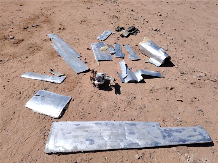 قوات محور الرزامات تسقط طائرة مسيّرة حوثية إيرانية فوق الصفراء بصعدة