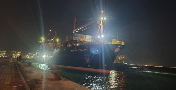 الباخرة الثانية لشركة "مرسى أوشن" ترسو في رصيف المعلا بعد إنجاز قياسي للباخرة الأولى