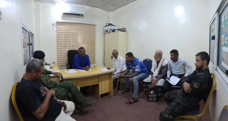 الإدارة العامة لمكافحة المخدرات تتفقد فرع عدن والحملة البحرية لقوات العمالقة بلحج