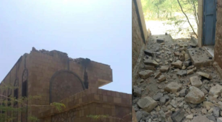 قصف حوثي يستهدف قرى سكنية في مقبنة غرب تعز ويتسبب بأضرار في مدرسة