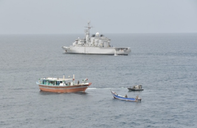 القوات المشتركة تضبط شحنة مخدرات بقيمة 142 مليون دولار في بحر العرب